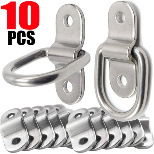 D-Ringe aus Edelstahl zum Binden von Ankern Lasten für Auto Boot Van