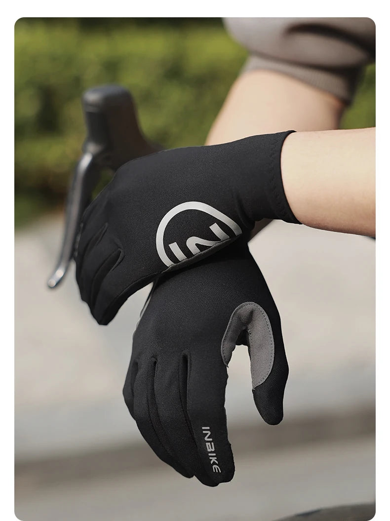 Fahrradhandschuhe Vollfinger mit Gelpolsterung | Touchscreen & Fleece-Yabubest - Home & More