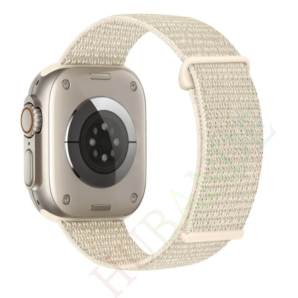 Atmungsaktives Nylonarmband für Smartwatch 38-49 mm, Unisex
