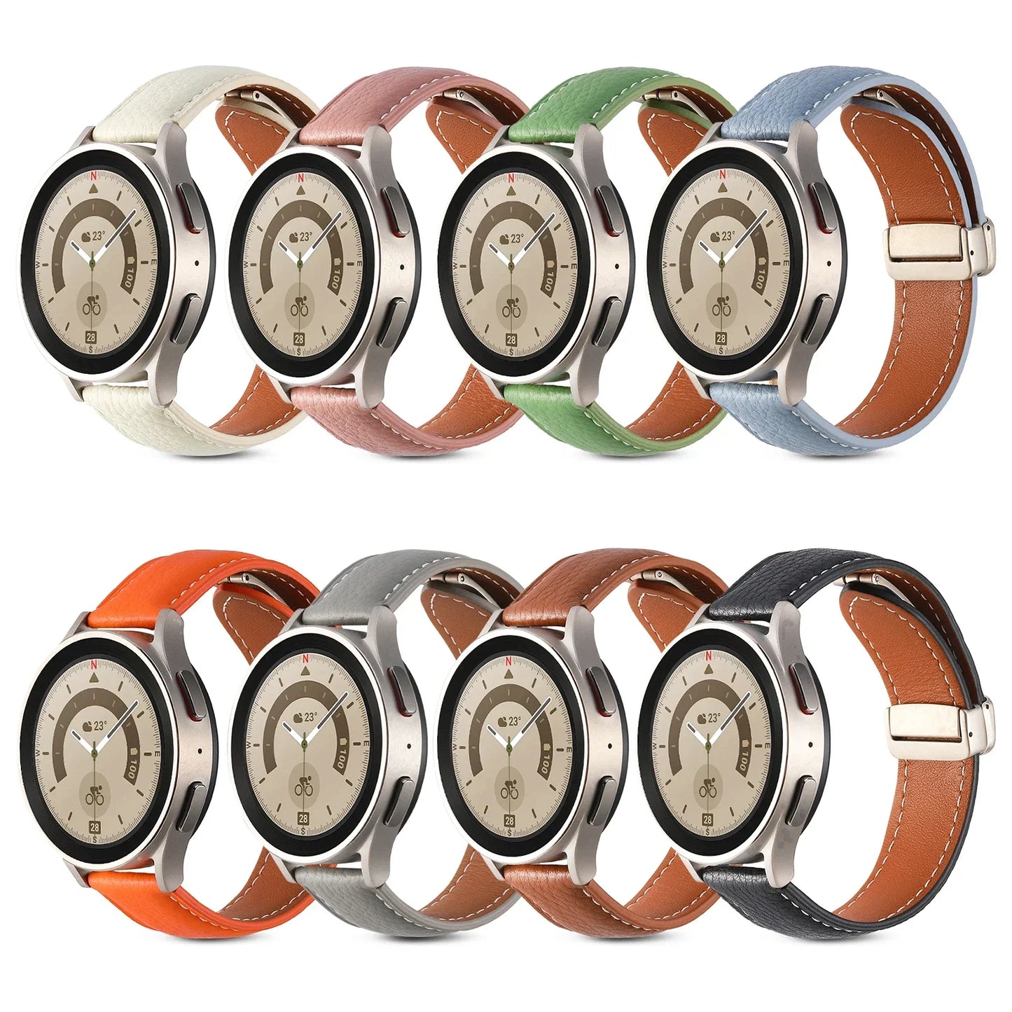 22 mm Lederarmband mit Magnetschnalle für Xiaomi Redmi Watch