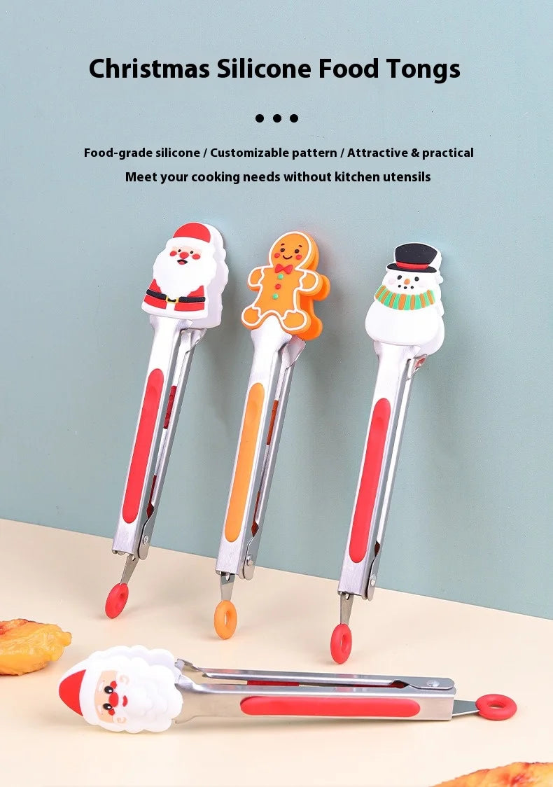 7 Zoll Edelstahl Lebensmittelklammer mit Silikon multifunktional