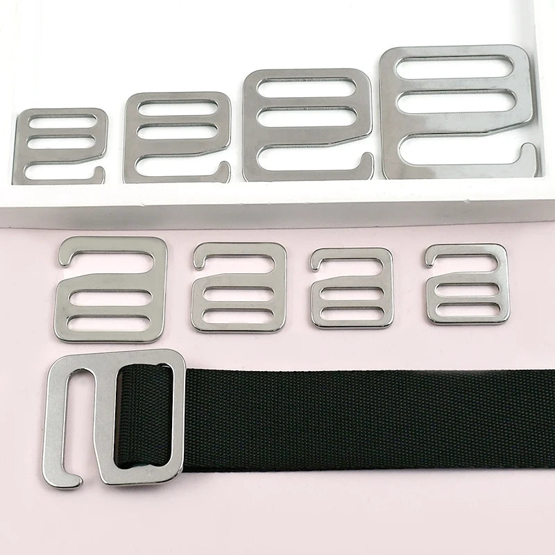 Edelstahl G Haken Schnallen 4/10 Stk. für Hundehalsband, Tasche, Gurtband