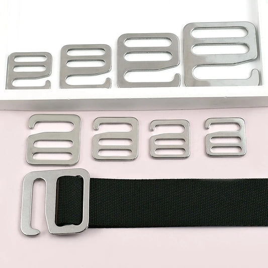 Edelstahl G Haken Schnallen 4/10 Stk. für Hundehalsband, Tasche, Gurtband