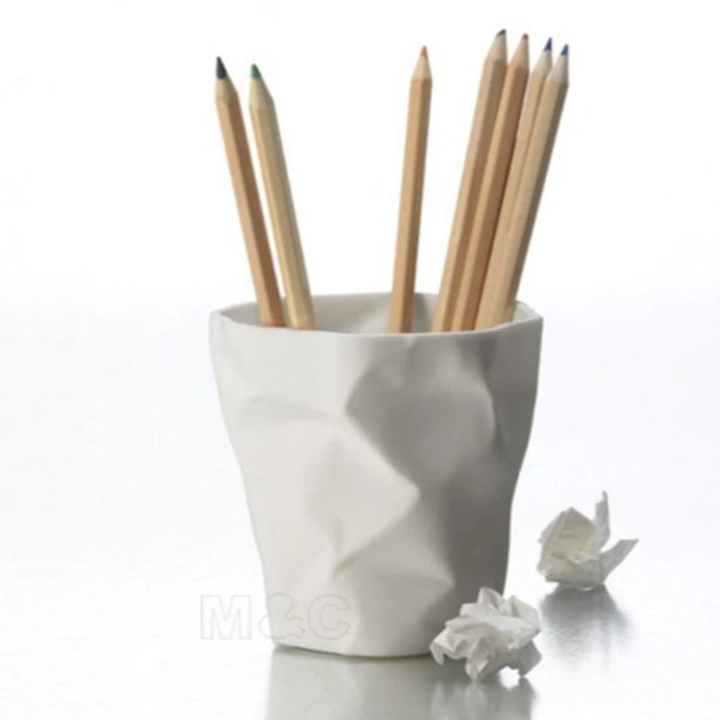 3 Farben Stifthalter Kunststoff Blumentopf Stiftehalter Schreibtisch Organizer