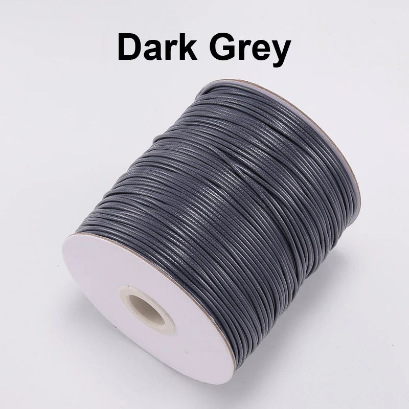 Vielseitige gewachste PU Leder Schnur für DIY Schmuck 20m