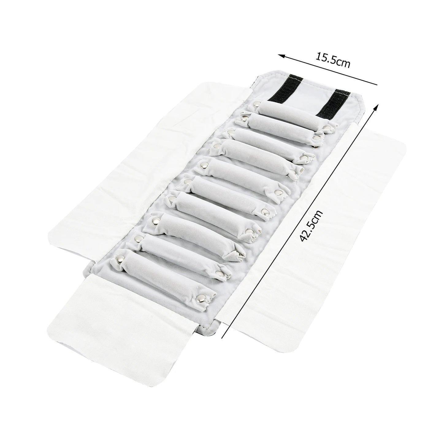 Eleganter Reise Schmuck Organizer aus Samt – Aufrollbar & Faltbar