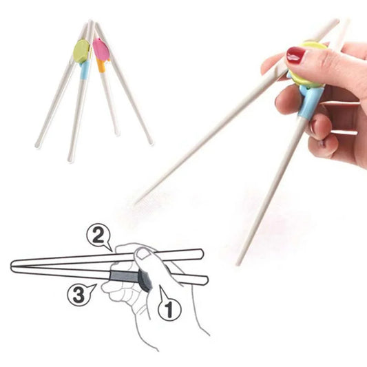 1 Paar Kinder Essstäbchen Lernstäbchen Ausbildung Geschenk umweltfreundlich