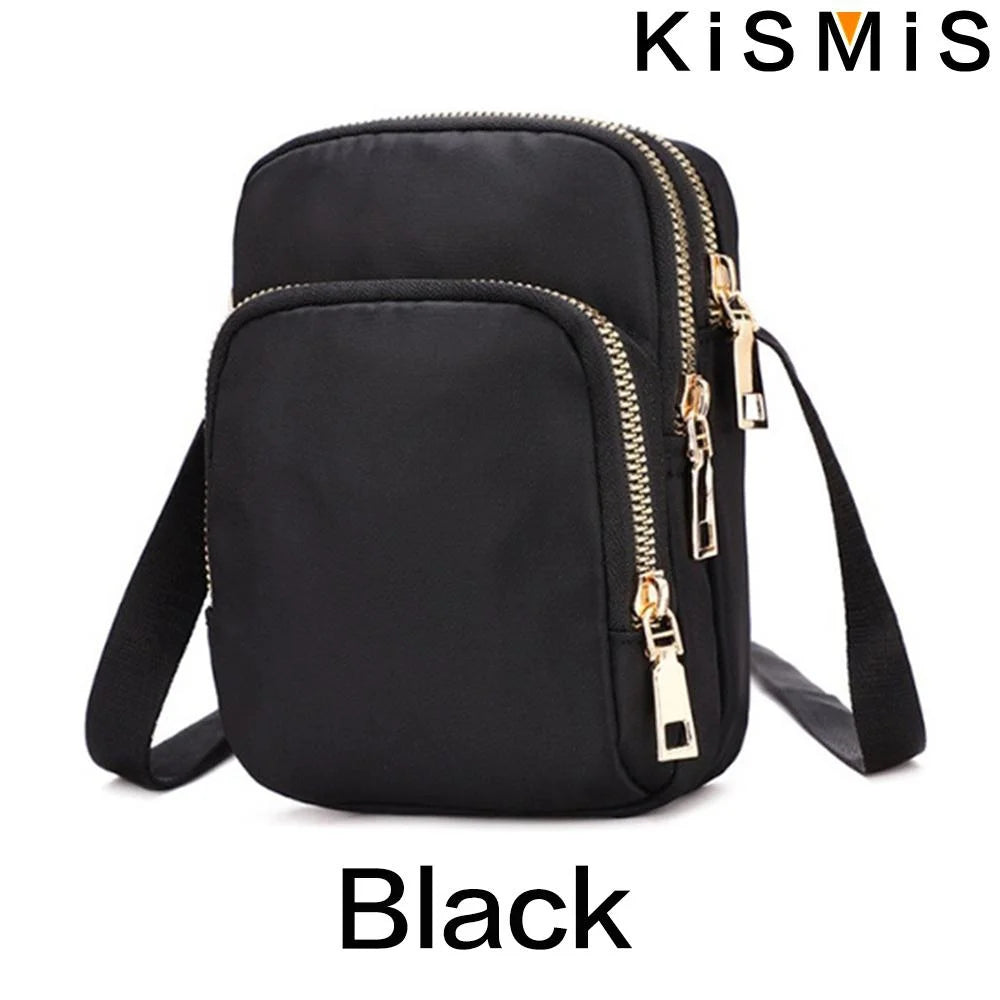 Modische PU Umhängetasche mit Handyfach für Damen und Unisex