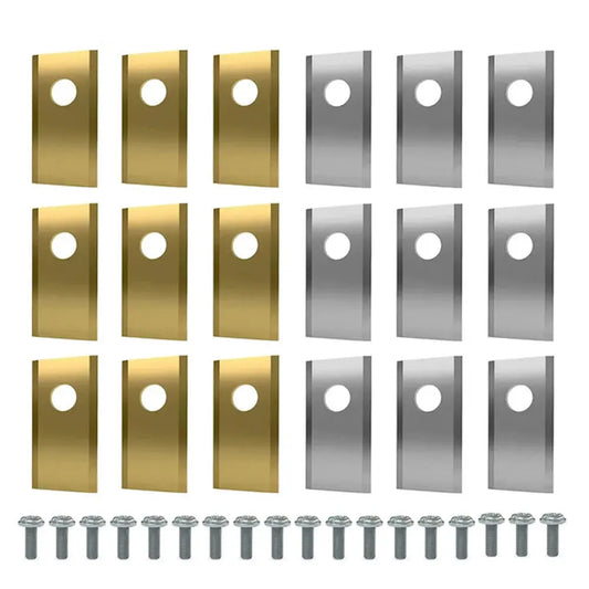 18x Edelstahl Rasenmäher Ersatzmesser mit Einloch-Befestigung für Robotermäher