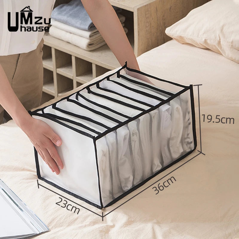 Mesh Schubladen Organizer für Unterwäsche Kleidung mit geteilten Fächern