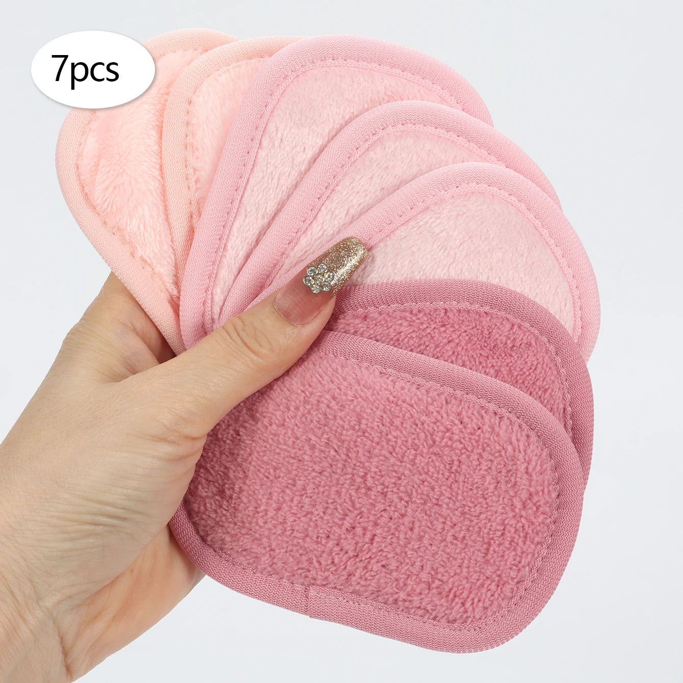 Wiederverwendbare Make up Entferner Tücher mit Farbverlauf 7 Stück