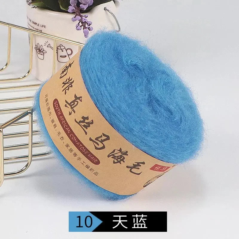 Seidenpony Wollgarn handgestrickt feines Acryl-Seidengarn für DIY