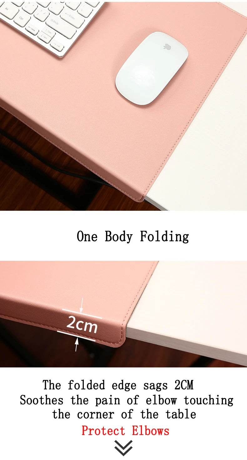 Ergonomische Schreibtischunterlage mit Ellenbogen- und Handgelenkschutz