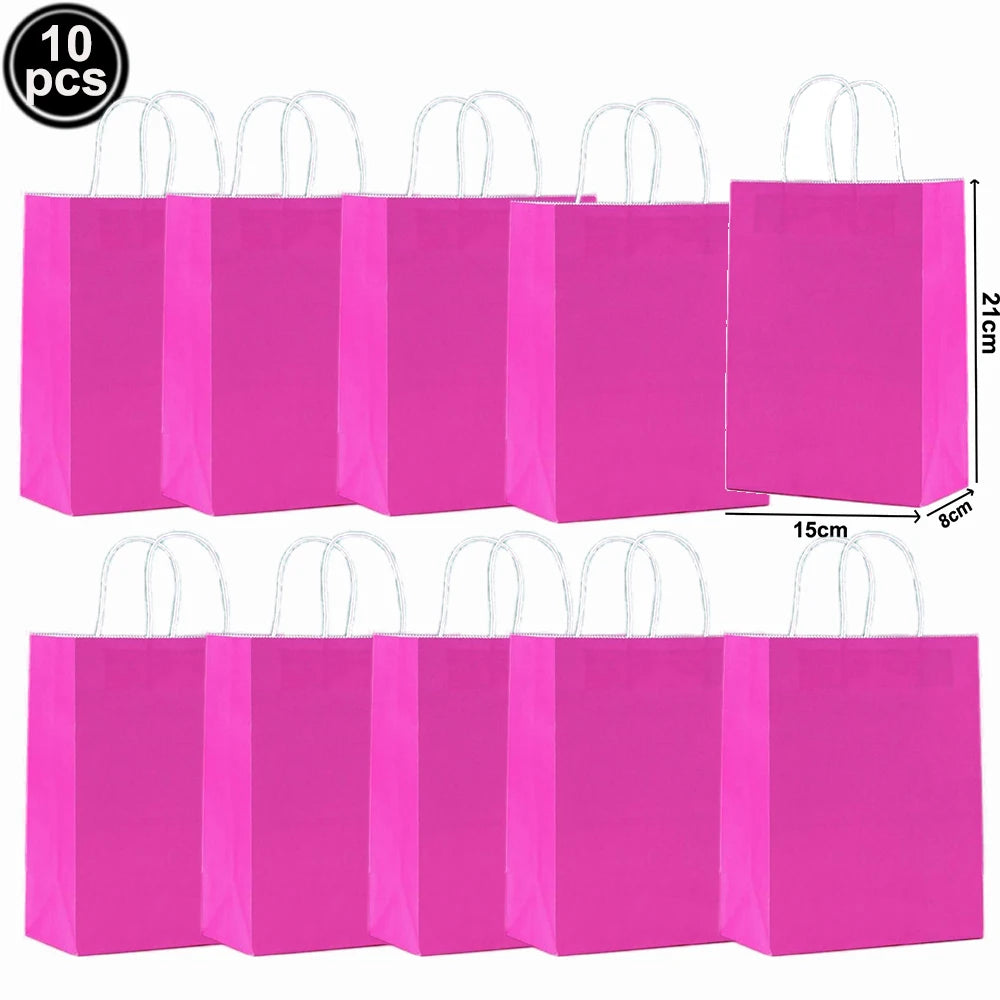 Vielseitige Geschenktüten aus Kraftpapier mit Griffen für Feiern