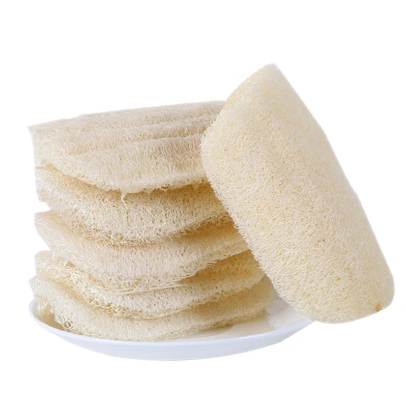 Umweltfreundliches Luffa Geschirrtuch und Topfschrubb Bürste aus natürlicher Faser