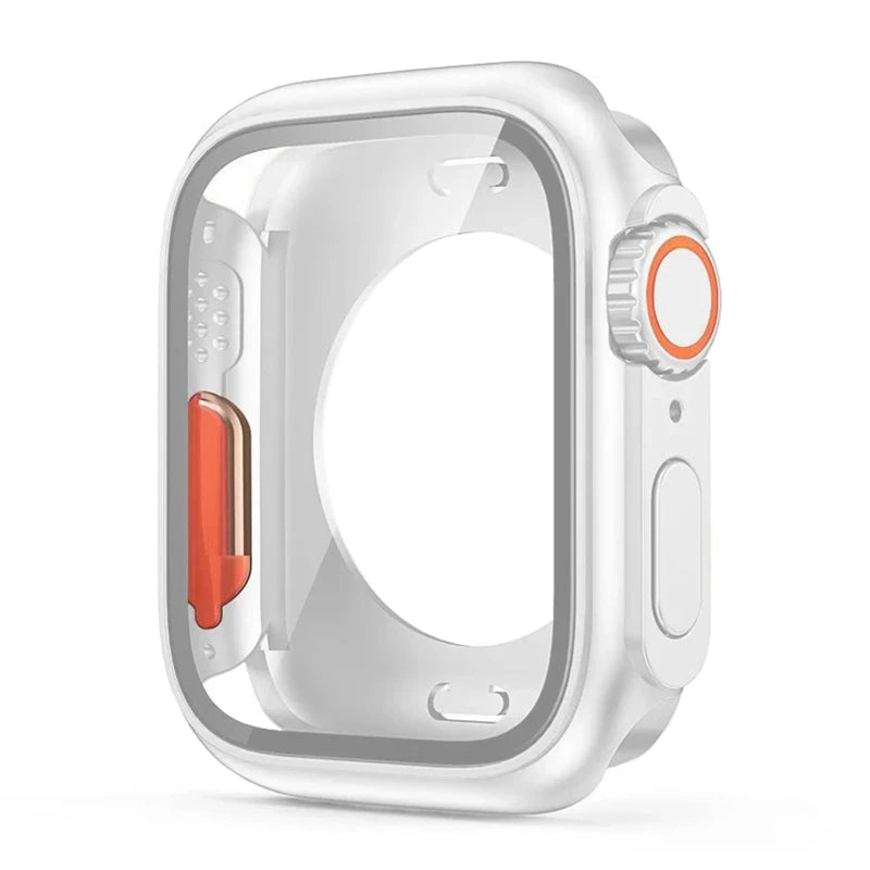 Displayschutzfolie und PC-Hülle kompatibel mit Smartwatch 40-45 mm Schutz