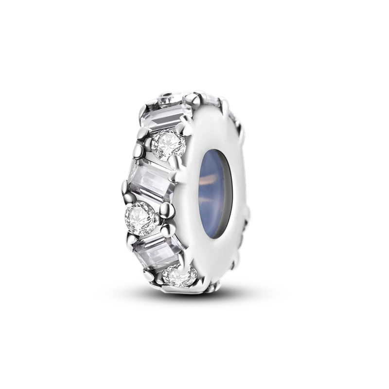 925 Sterling Silber Charm mit rosa Schmetterling - leuchtenden Glühwürmchen