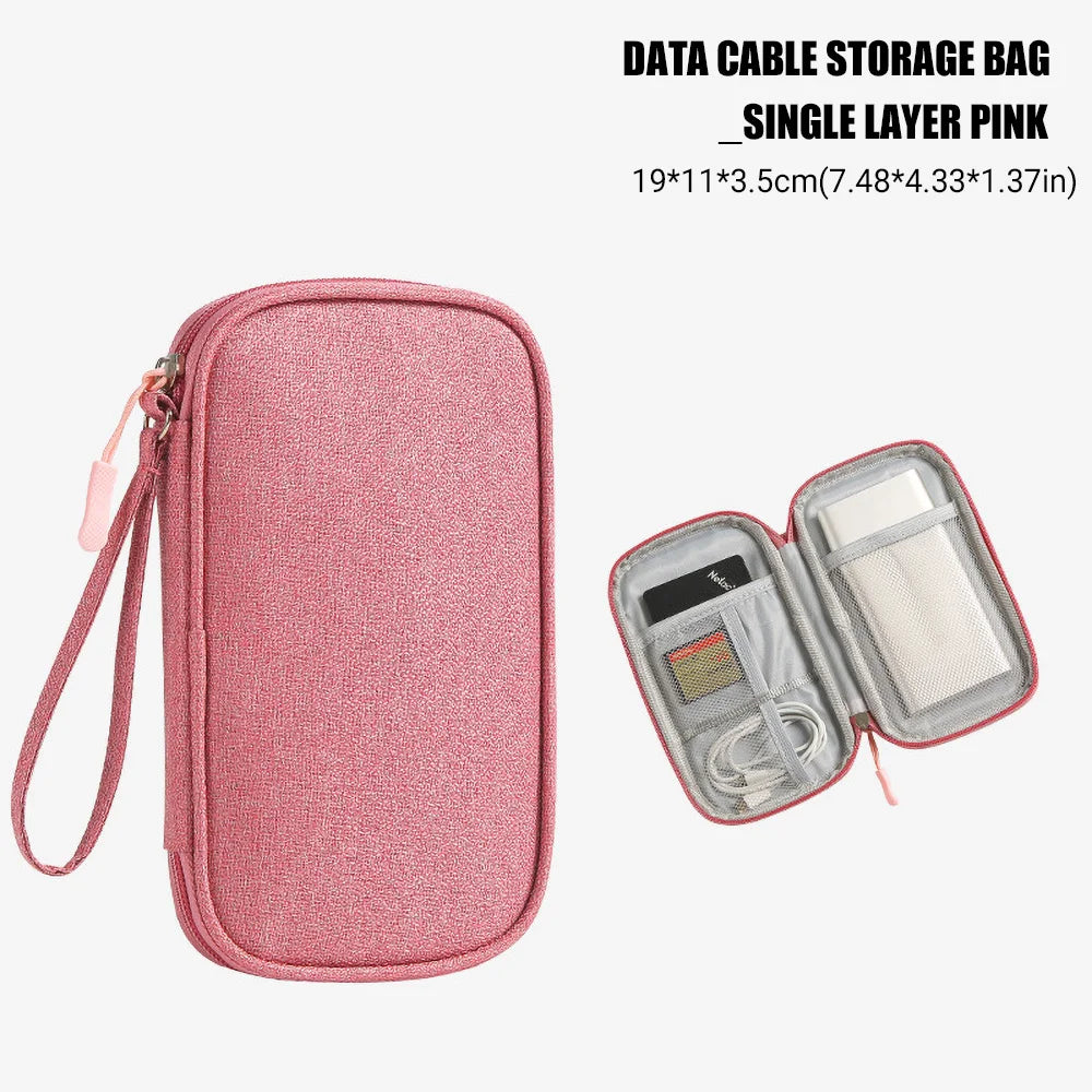 Reise Organizer Tasche für Kabel USB Ladegerät Wasserdicht Tragbar Mehrschichtig