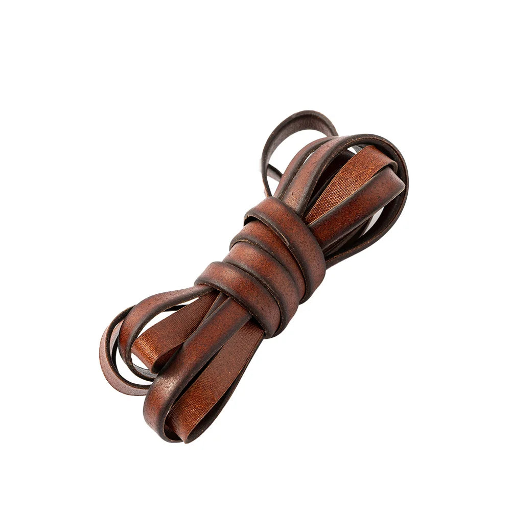 2m flache Lederschnur 3-10mm für Schmuckherstellung und DIY-Armbänder