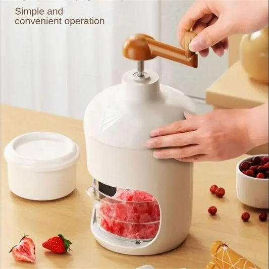 Handbetriebene Eisrasiermaschine 500 ml – robuster Edelstahl, sicher - leicht reinigen