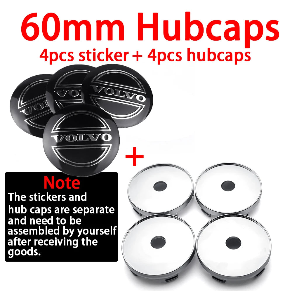 4er Set 56 60mm Rad Center Caps Felgen Abdeckungen Auto Zubehör