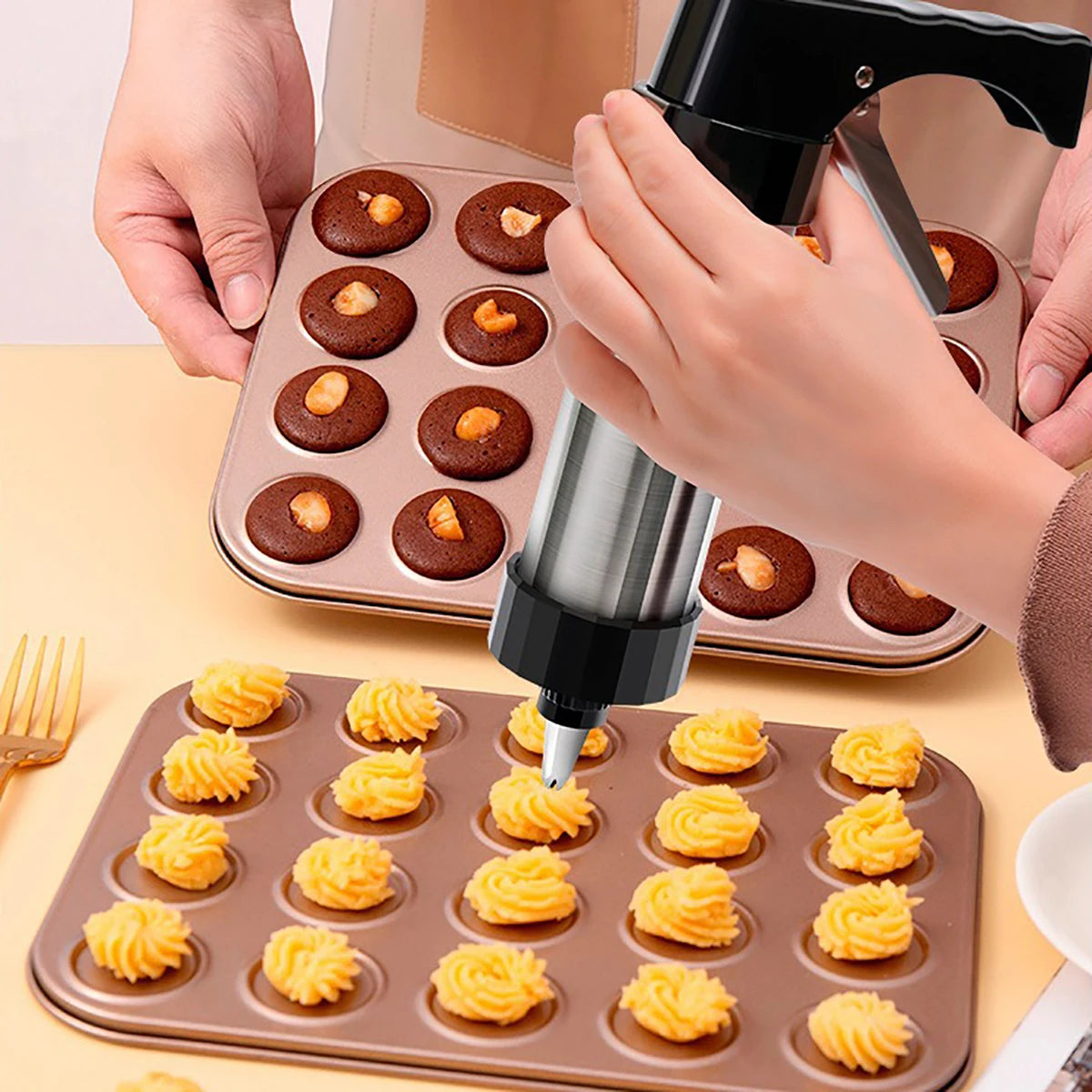 Formenset aus Edelstahl für kreative Keksherstellung