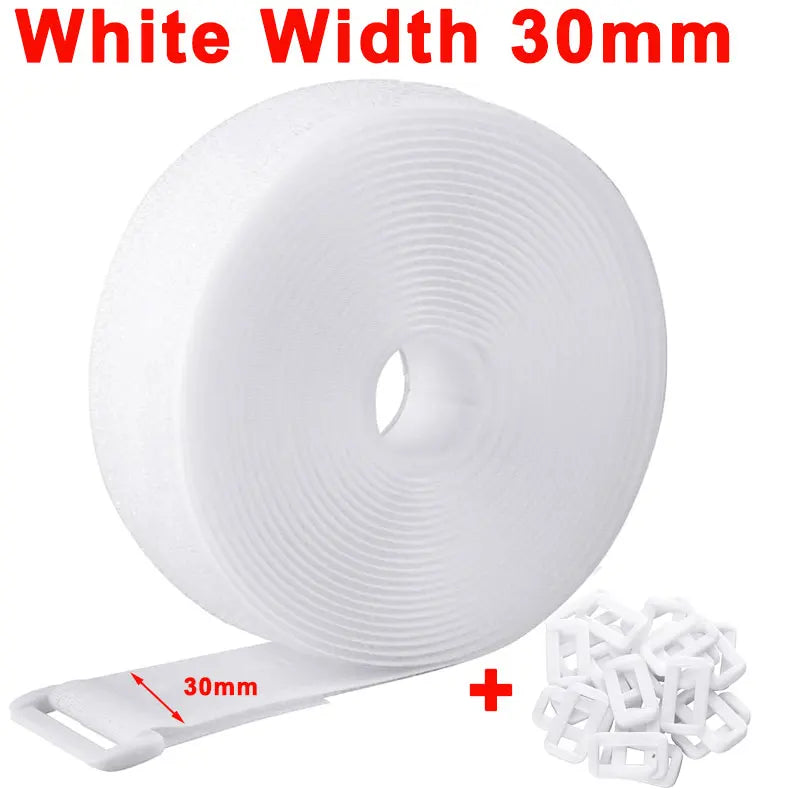 Wiederverwendbare Befestigungsgurte Nylon mit Klettverschluss und Schnallen-Yabubest - Home & More