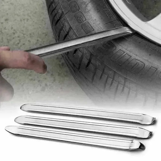 Robustes 3er Reifenlöffel-Set 30cm aus Stahl – schonend - langlebig Silber