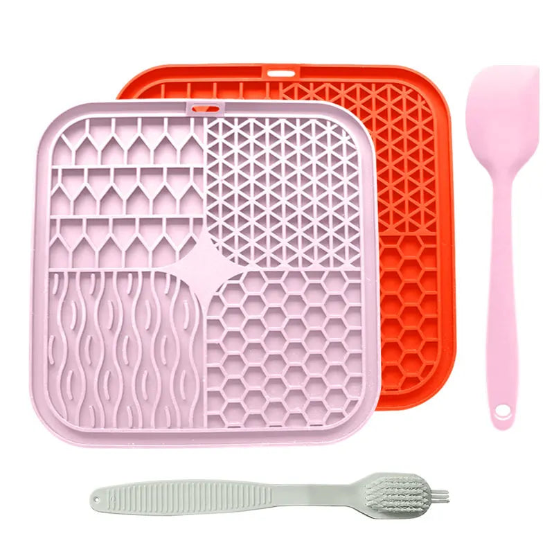 Beruhigende Leckmatte für Hunde mit Saugnapf – Langsames Füttern