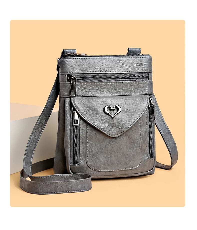 Kleine Umhangetasche Handytasche Minitasche für Damen aus Textil