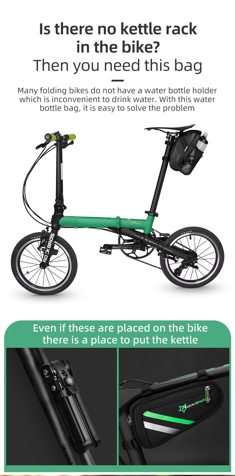 ROCKBROS wasserdichte Fahrrad Hecktasche für MTB und Rennrad-Yabubest - Home & More