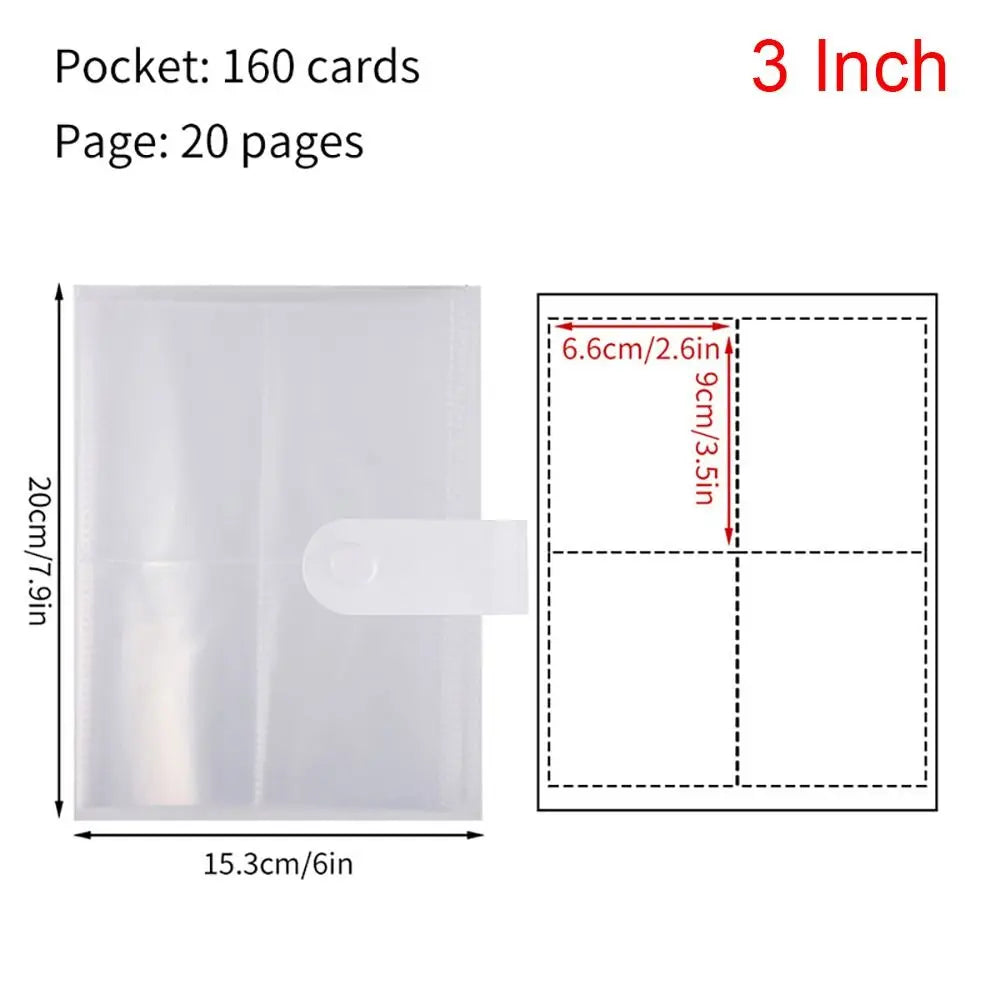 Transparentes PVC Fotoalbum für 80/160 Karten 3-6 Zoll Idol Star Sammlung