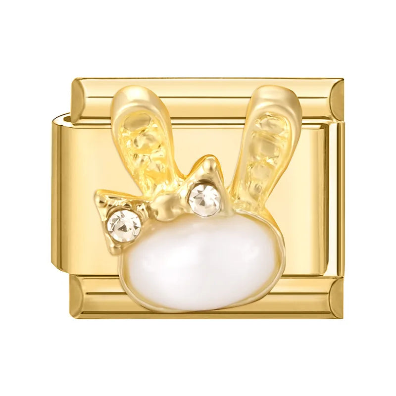 Elegantes Edelstahl Charm Armband mit Zirkon für Frauen