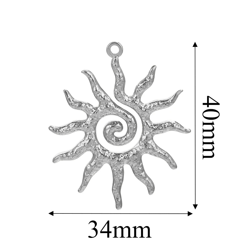 Edelstahl Gold Anhänger für individuellen DIY Schmuck