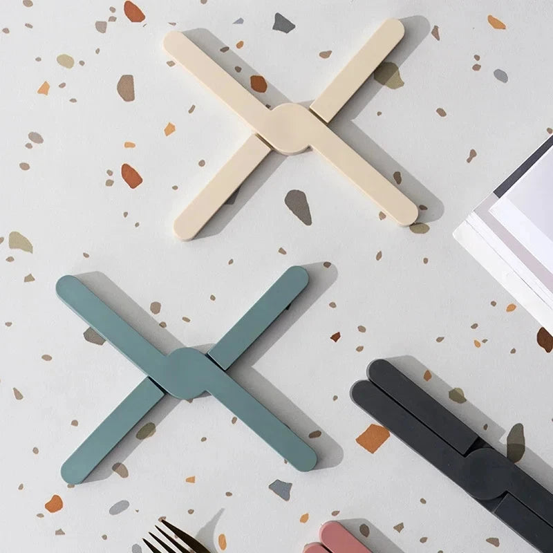 Silikon Hitzebeständige Faltbare Rutschfeste Topfuntersetzer Matte