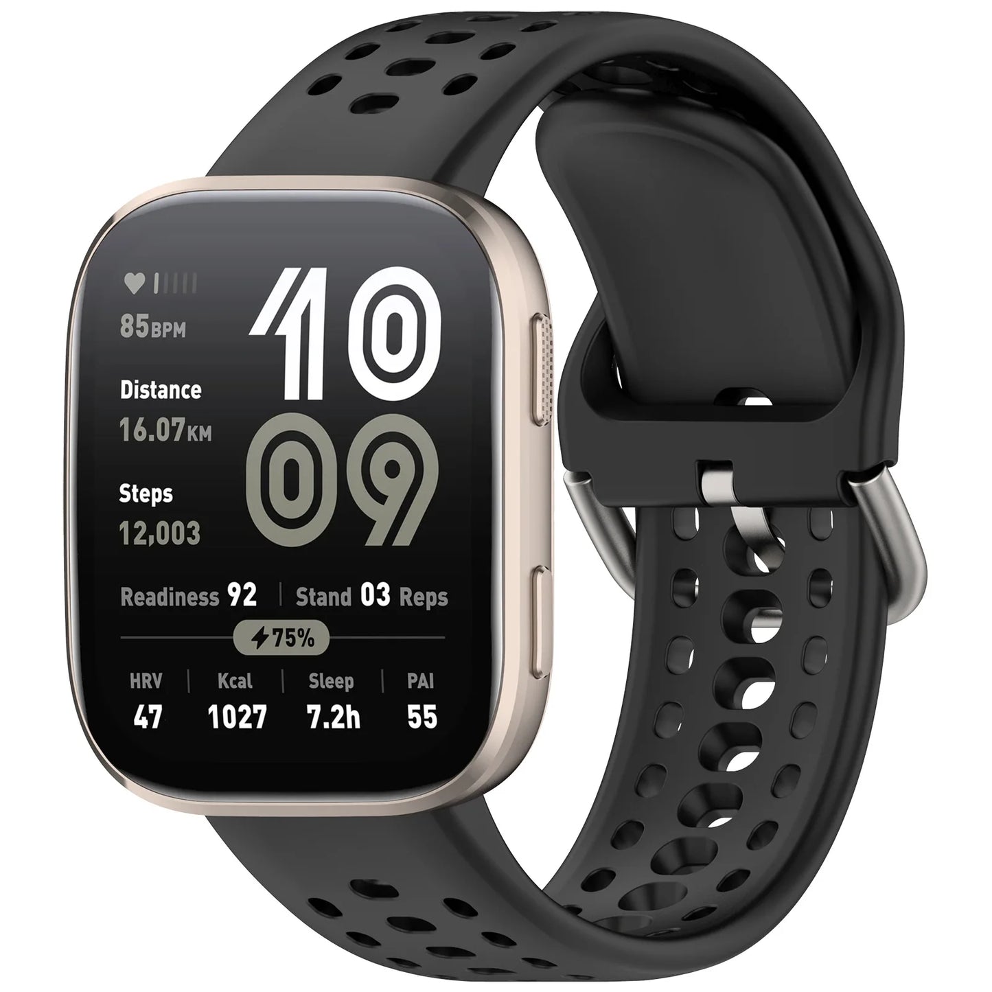 Atmungsaktives 22mm Sport Silikon-Armband für Smartwatches, Unisex