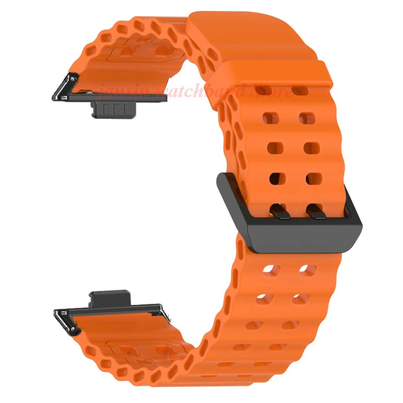 Atmungsaktives Sport-Silikonarmband für Huawei Fit 4 Pro – Komfort - Stil
