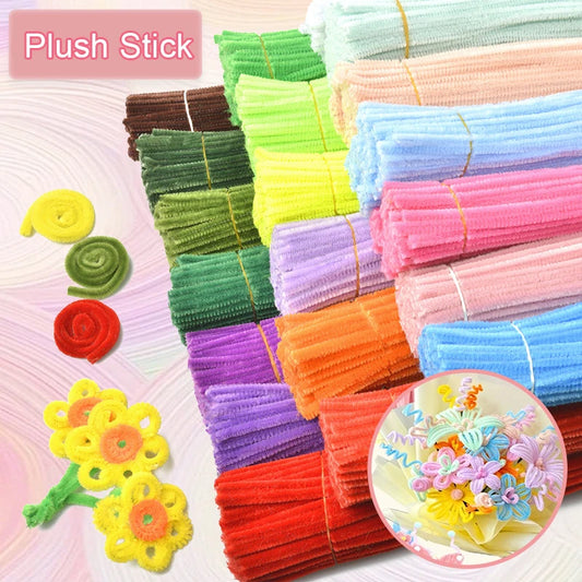 100er Set Bastelstäbchen für Kinder DIY Kreatives Spielzeug Zubehör