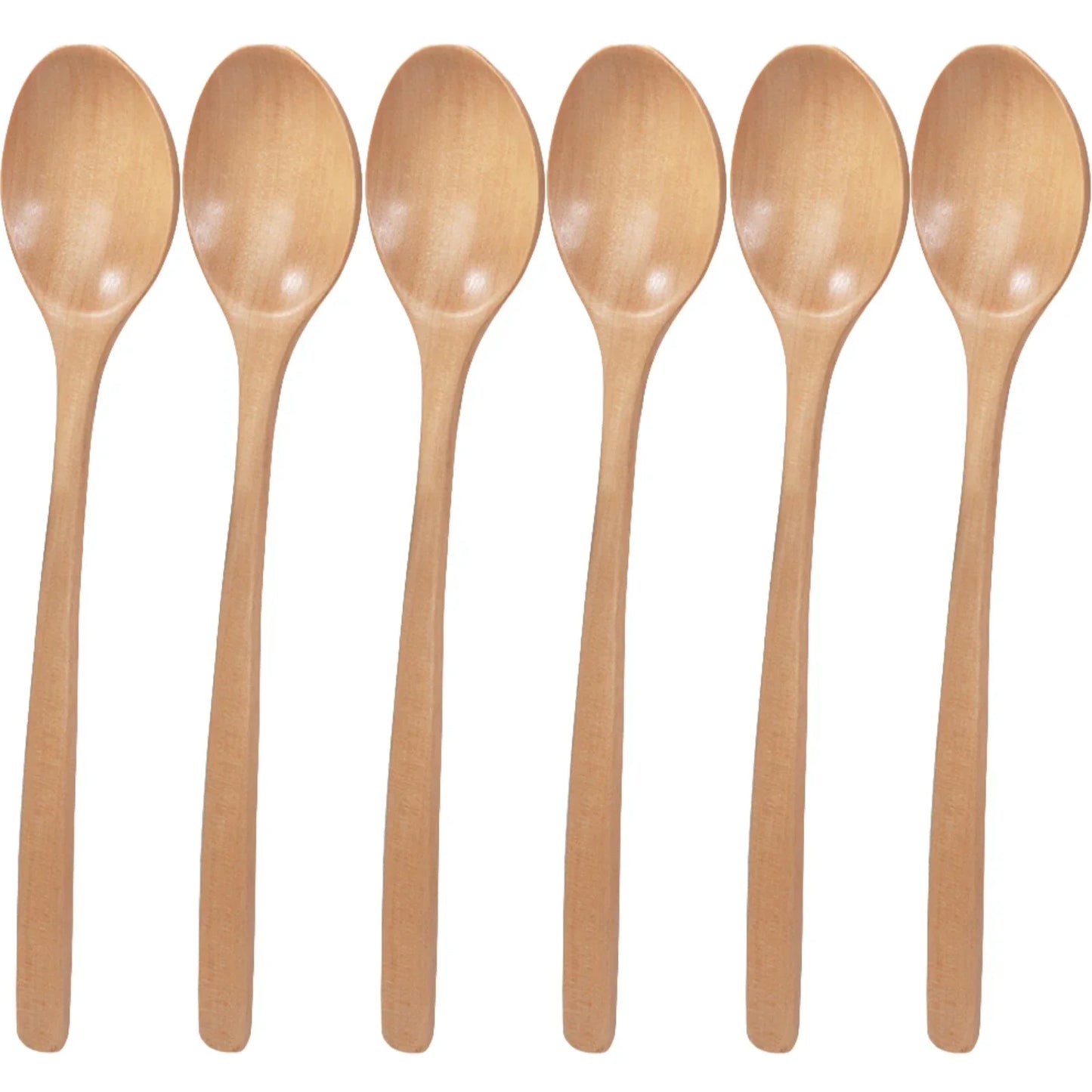 Umweltfreundliches 6er Naturholz-Löffelset 9 – Vielseitig - stilvoll kochen