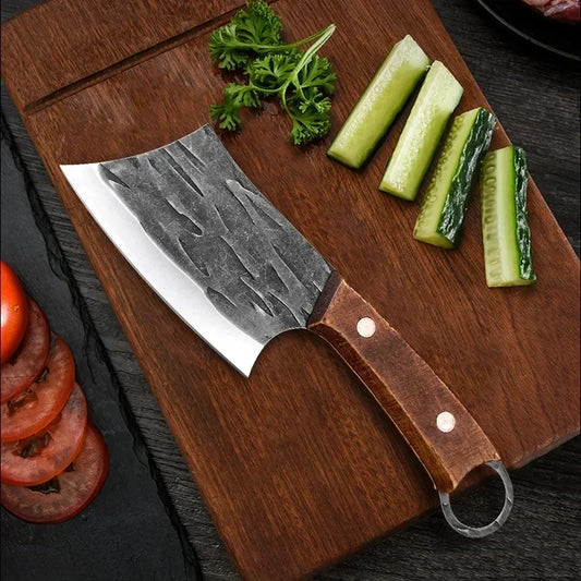 Handgefertigtes Edelstahl Küchenmesser Ausbeinmesser mit Holzgriff für präzises Schneiden