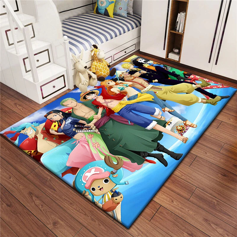 Cartoon bedruckter rechteckiger Teppich aus Polyester