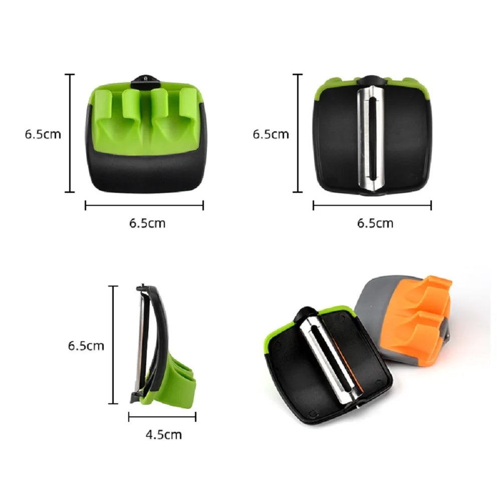 Multifunktionaler Gemüseschäler mit Edelstahlklinge und ergonomischem Griff