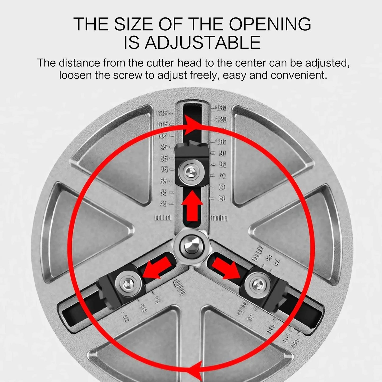 Universal Einstellbarer Lochöffner für Holz, Gips, Kunststoff, Aluminium Bohrer