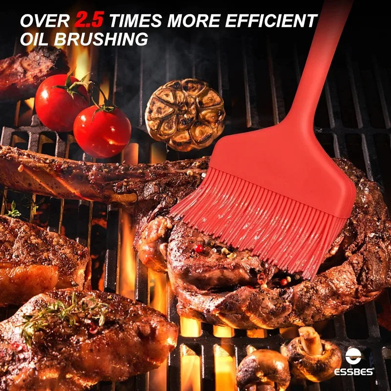 Breiter Silikon Back- - Grillpinsel – Hitzebeständig, Küche, Kochen, Backen