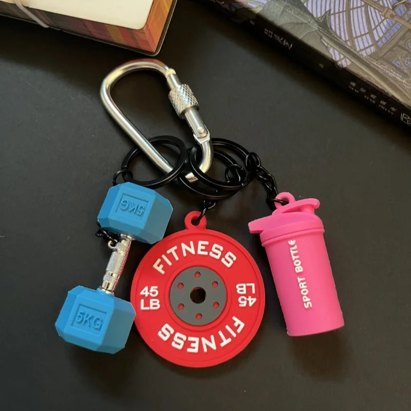 3D Mini Boxhandschuhe Schlüsselanhänger mit Karabiner und Schloss Dekor