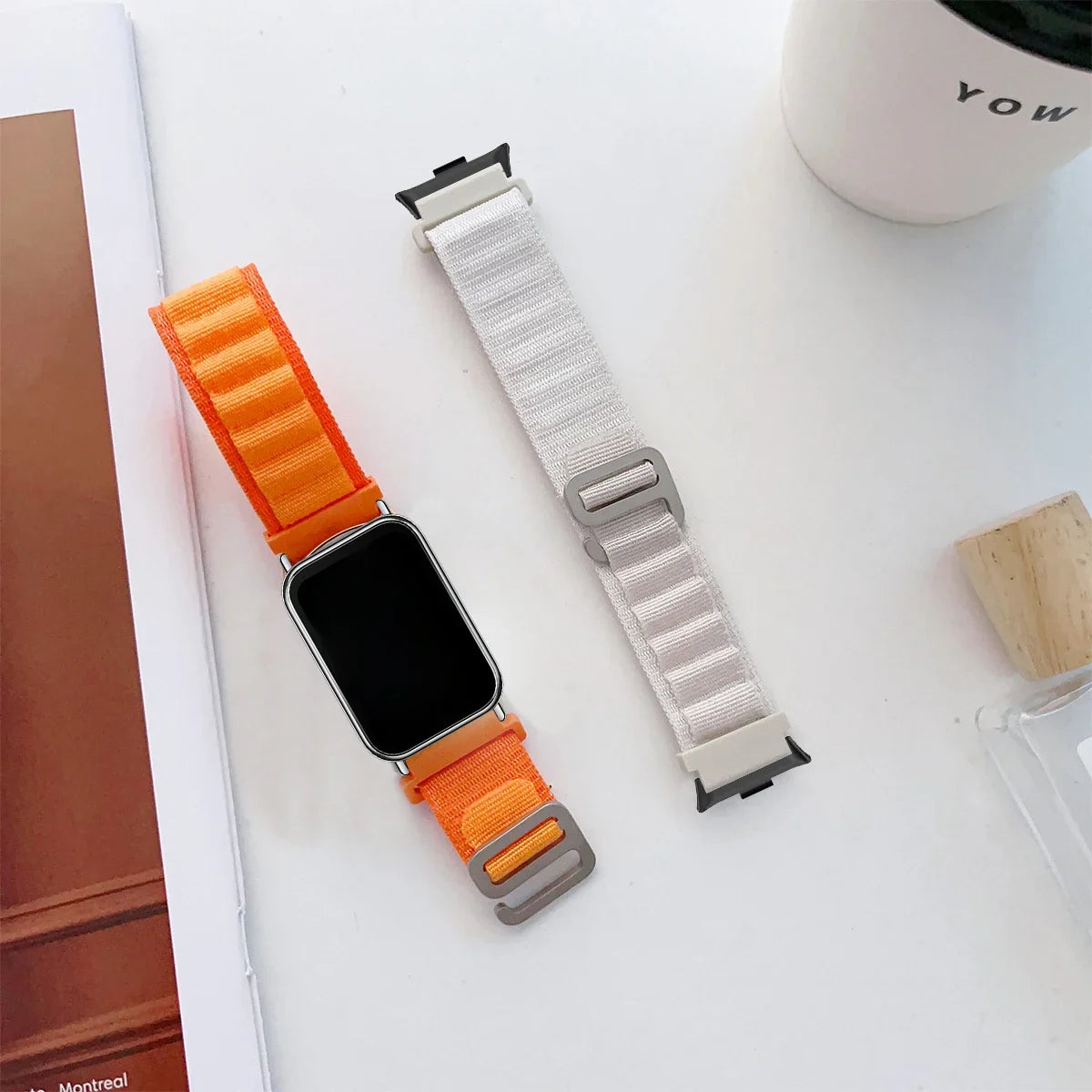 Elastisches Nylon Uhrenarmband kompatibel mit Xiaomi Redmi Uhr-Yabubestshop