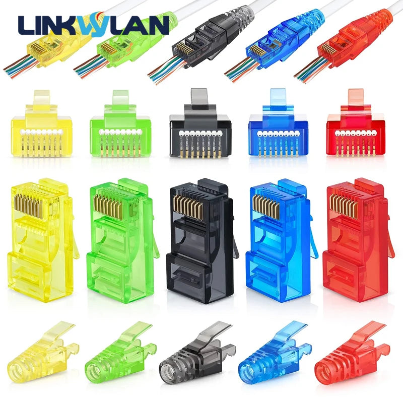 RJ45 Cat6 Pass Through Stecker für stabile und schnelle Netzwerke