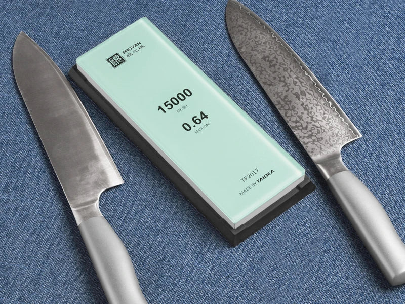 Professioneller weißer Alund Schleifstein für Küchenmesser und Holzarbeiten