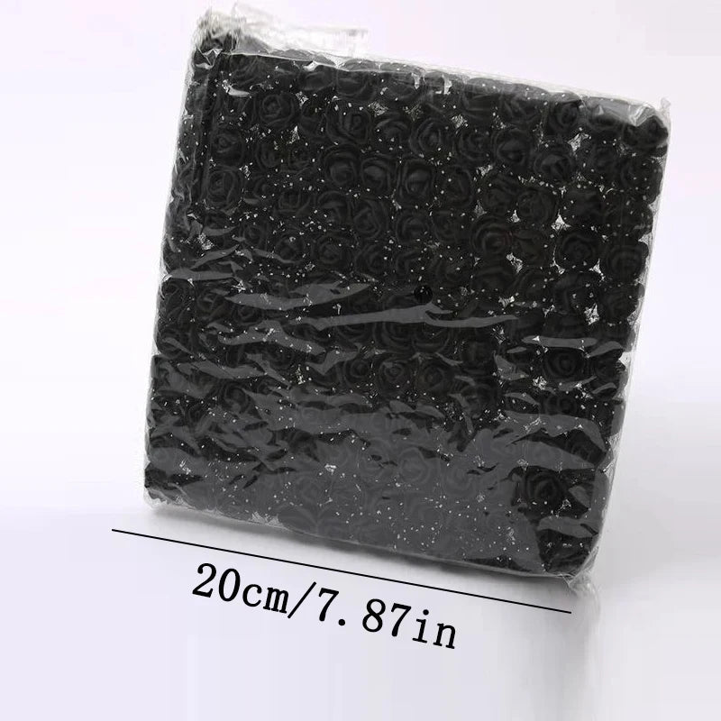 144 teiliges Mini Schaumrosen Set fuer kreative Dekorationen