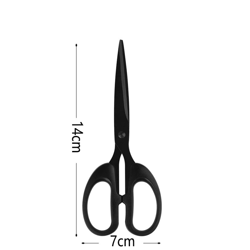 Schwarze Haarschneideschere Nähschere Edelstahl für Handwerk Stoffe